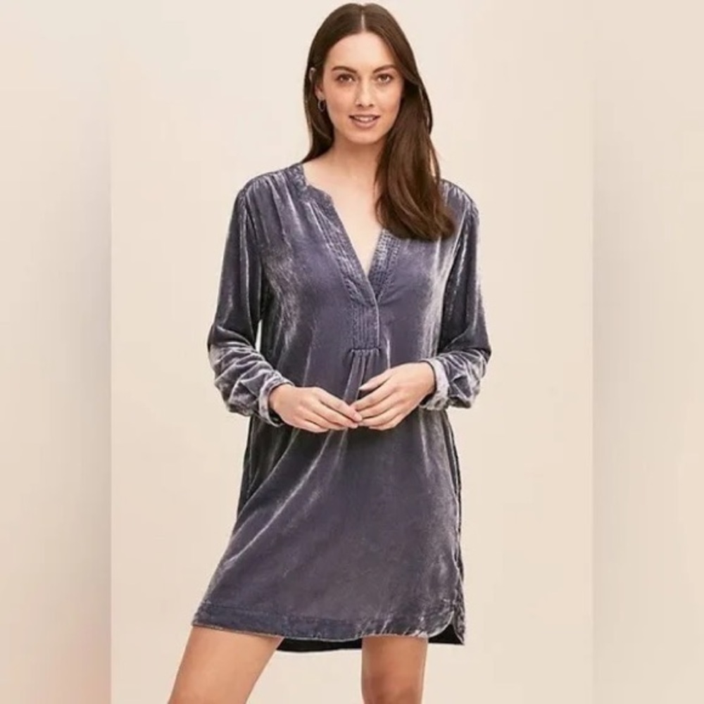 ANTHROPOLOGIE Melody Velvet Tunic Dress